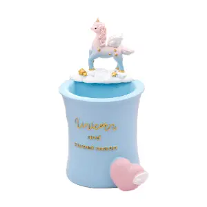PORTA LAPICEROS DE UNICORNIO AZUL E0182