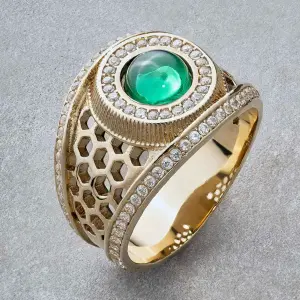 anillo laminado en oro 18 kilates