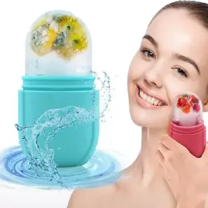 RODILLO MOLDE DE HIELO MASAJEADOR FACIAL