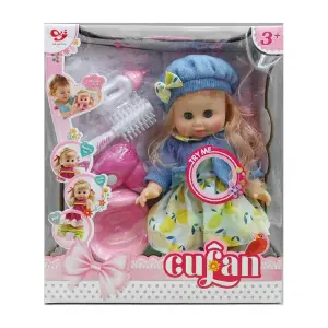 Muñeco Bebe Abrigo Azul Secadora Vacinil