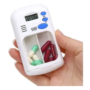 Pastillero con alarma para guardar