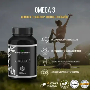 Omega 3 Garden Of Life con R. Invima