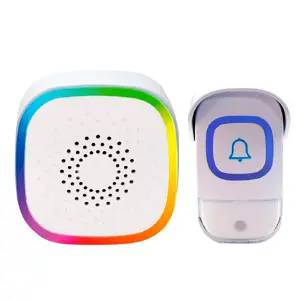 Timbre Inalámbrico Sencillo Luces RGB