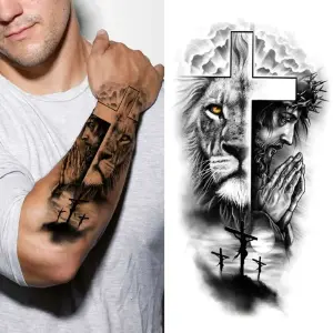 Tatuaje Temporal Grande Brazos Mujeres