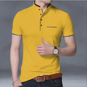 Polo Cuello Nerú Mostaza