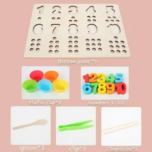 Juego Madera Puzzle Matemática Didáctico