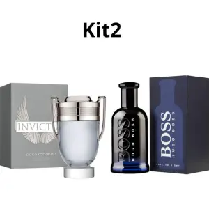 KIT 2 HOMBRE INVICTUS Y BOSS BOTTLED