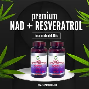 NAD+ RESVERATROL X 90 PERLAS