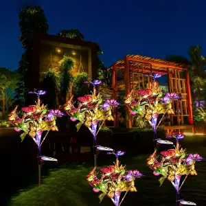 LÁMPARA SOLAR DE MARIPOSA: Ilumina tus noches con elegancia - LAMPARA SOLAR DE MARIPOSA