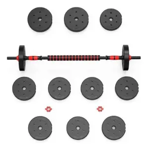 Kit Mancuernas 40 libras / 20Kg + Barra