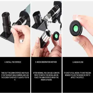 Telescopio sencillo para principiantes F