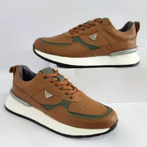 CALZADO TENIS EN CUERO PARA CABALLERO