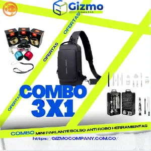 Combo Mini Parlante Bolso Set x115 Herra