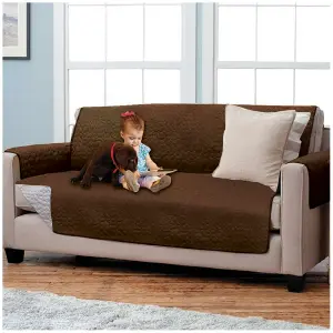 Forro Sofa 3 Puestos Color Cafe-Beige