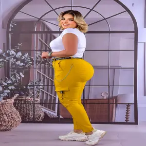 Pantalón camuflado talla curvy 2135
