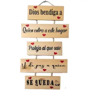 Letrero de Madera 20 cm