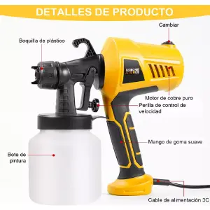 Pistola Pintura Electrica Portatil