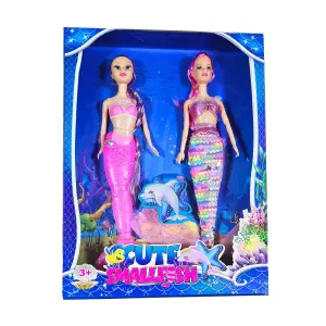 Muñeca Sirena Duo Cola Sirena Escamas