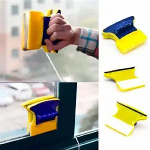Limpia vidrio esponja magnética