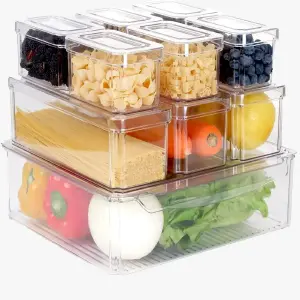 Organizadores de Nevera: ¡Mantén tu Refrigerador Ordenado y Organizado! - Organizadores De Nevera X10 Contenedores