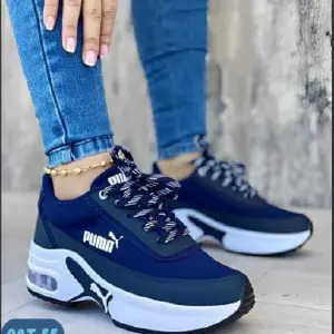 Lindos pumas para Dama Azul Marino