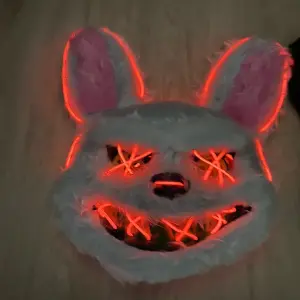 Mascara Halloween Conejo Luz Led