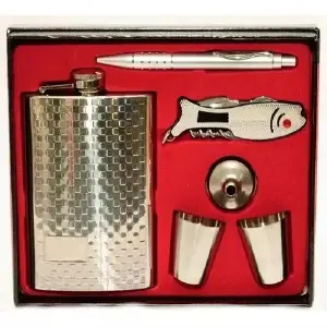 Licorera Whiskera 8 Oz Acero Inoxidable