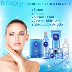 Combo Bioaqua Original Ácido Hialurónico x5: El Secreto para una Piel Radiante - Combo Bioaqua Orignal Acid Hialuronic x5