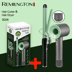 combo pinza delgada mas secador remilton
