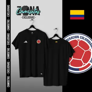 CAMISETA Sel. Colombia 1 - NEGRA-UNISEX