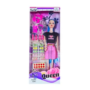 Muñeca Vestido Uñas Accesorios Juguete