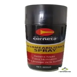 IMPERMEABILIZANTE SPRAY NEGRO MATE