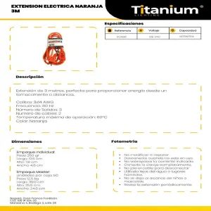 Extension Electrica Naranja