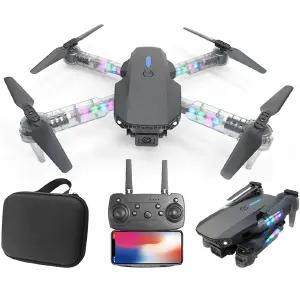 Drone Camara HD Brazo Transparente Luz N