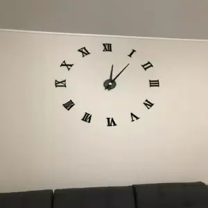 RELOJ DE PARED 3D 100X100 CM NEGRO