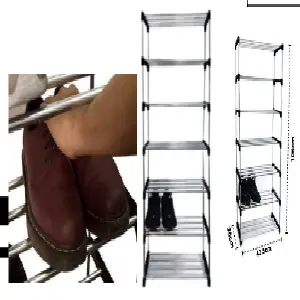 ORGANIZADOR DE ZAPATOS METÁLICO 7 NIVELE