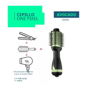 Cepillo Secador Avocado 3D: ¡Pelo de Salón en Casa! - Cepillo Secador Avocado 3d Color Verde