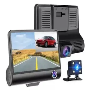 CÁMARA DVR PARA AUTO HD 3 LENTES FULL HD: ¡Seguridad Total en la Carretera! - CÁMARA CARRO DVR HD 3 LENTES FULL HD
