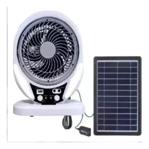 Ventilador Portátil Recargable Panel Sol