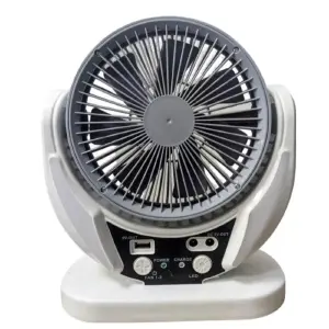 Ventilador Solar Recargable Cargador Pow