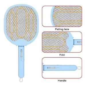 Raqueta Plegable Mata Zancudos Recargabl