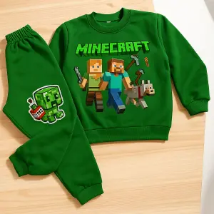 Sudadera Deportiva ÑO Minecraft Verde