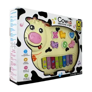 Piano Organeta Vaca Animales Musical