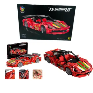 Lego carro 500 piezas rojo
