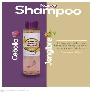 SHAMPOO CEBOLLA Y JENGIBRE X500ML