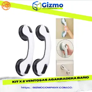 Kit X2 Agarradera Seguridad de Baño