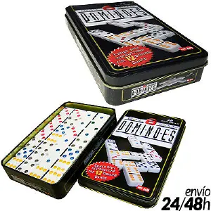 JUEGO DOMINO DE PUNTOS DOBLES 6 COLORES