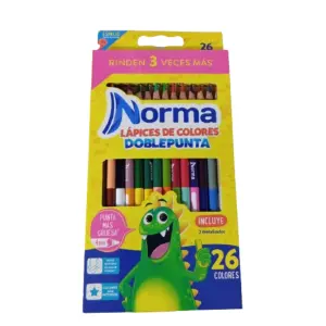 COLORES NORMA 26 COLORES DOBLE PUNTA