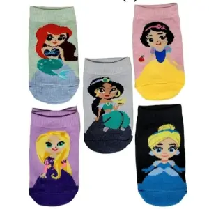 6 Pares Medias Princesa Niña 4 a 6 Años