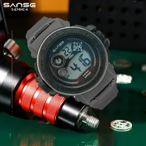 S-674HC-4 RELOJ GRIS ESTUCHE SANSE